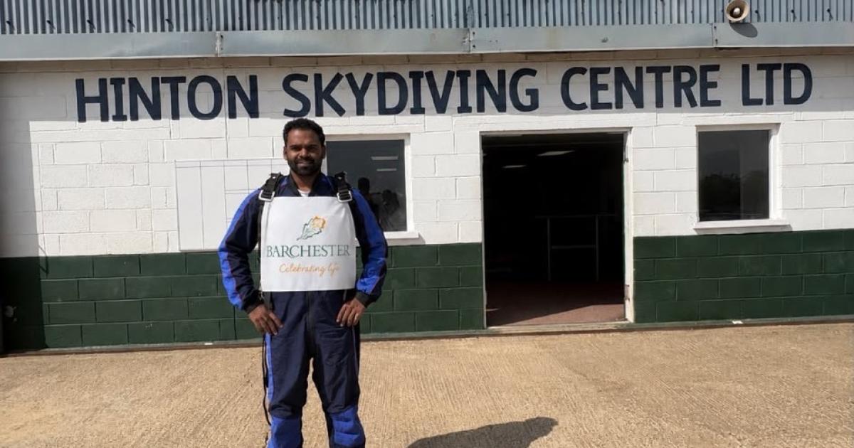 Care worker’s skydive raises £500 for Alzheimer’s Society