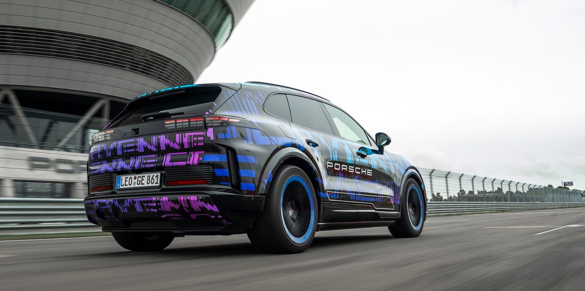 View Photos of the 2026 Porsche Cayenne EV Prototype