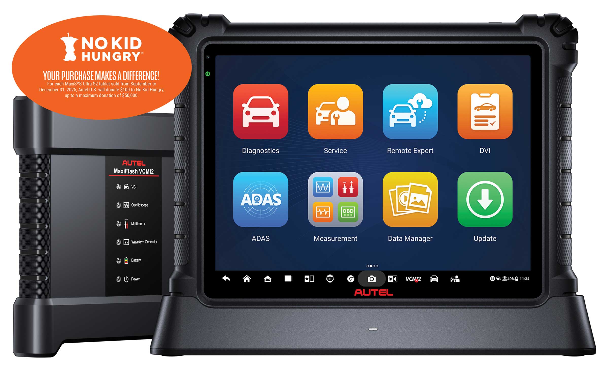 Autel Donates $100 Per MaxiSYS Ultra S2 Sold to No Kid Hungry Nonprofit