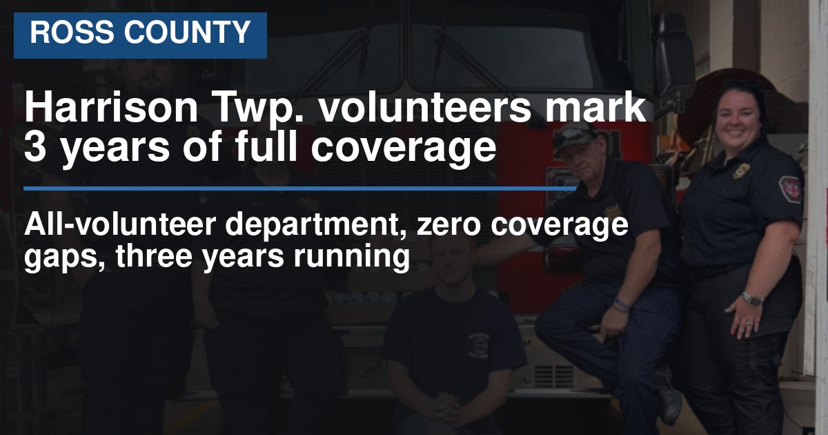 Harrison Township volunteers mark three years of round-the-clock coverage