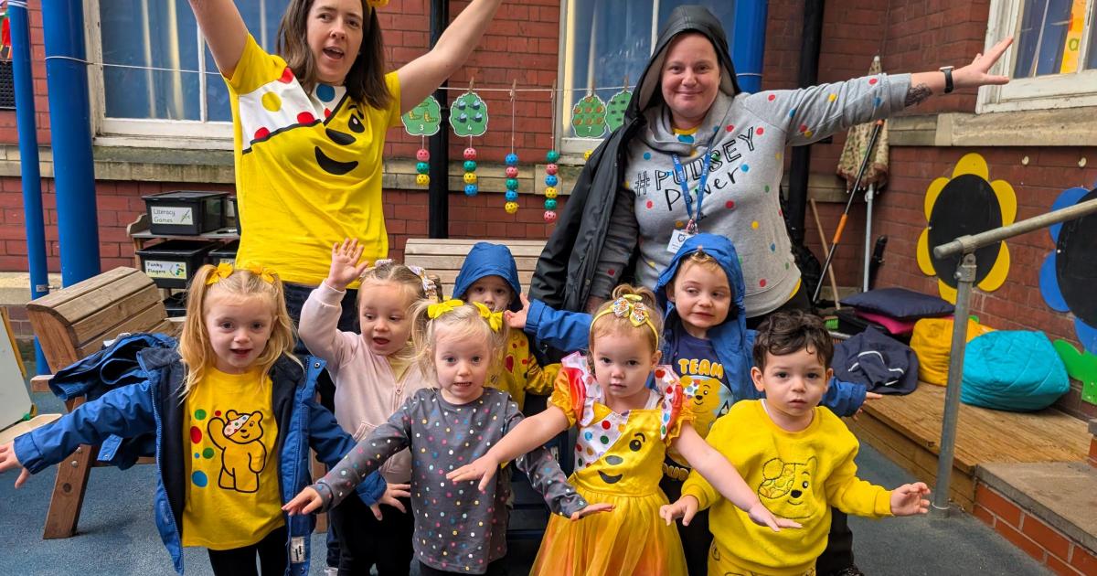 Star jumps and songs help Kidderminster nursery raise £160 for charity