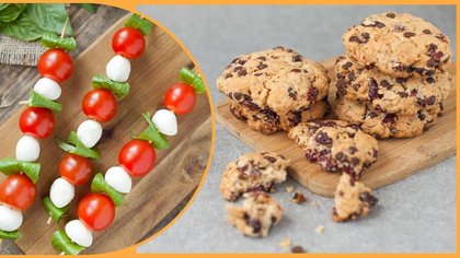 School lunch ideas: How to make Courtney Roulston’s healthy snacks, Caprese skewers and Choc chip oat biscuits