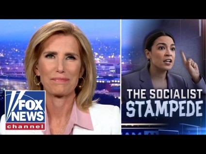 'Sleek Raven Hair': Laura Ingraham Gushes Over AOC