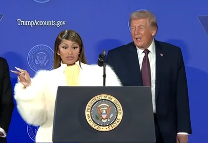 Rapper Nicki Minaj Pledges Financial Support for Trump Accounts