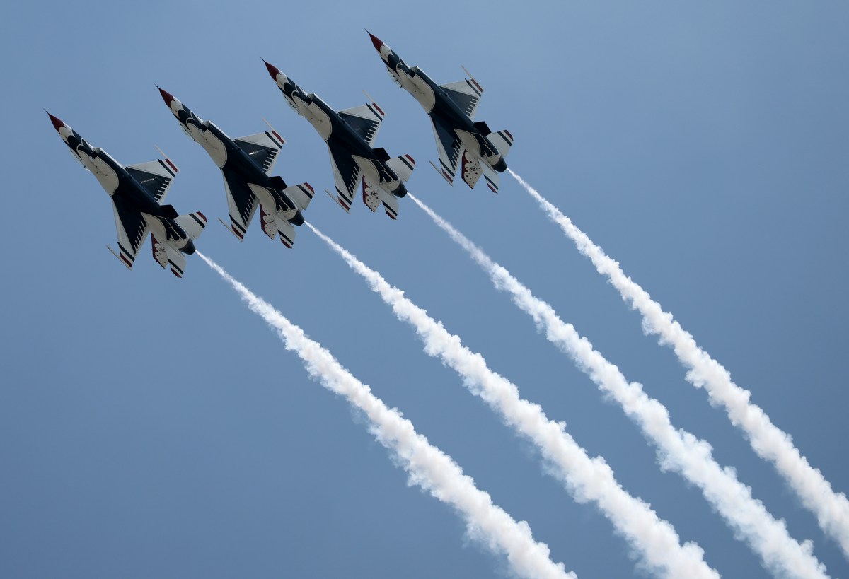 Meet the Thunderbirds Before the NY Air Show in Orange County