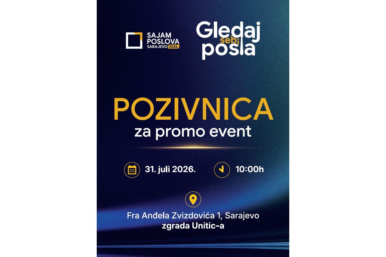 U petak promo događaj povodom zvanične najave Sajma poslova 2026 - 'Gledaj sebi posla'
