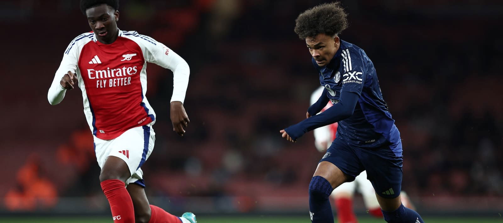 Lightning fast winger scores twice for United’s u18s in Premier League Cup victory