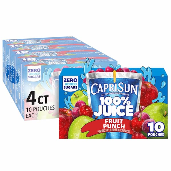 Capri Sun 100% Juice Pouches 40-Pack for just $10.61 shipped!