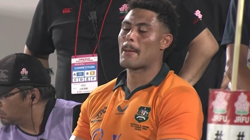 Wallabies lock sent off for high shot