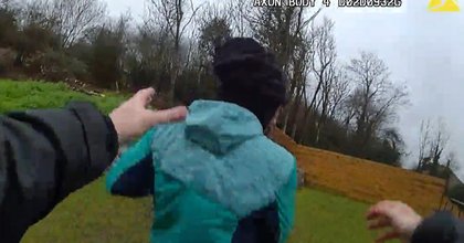 Moment boy is arrested in foot chase after string of south Essex vehicle thefts