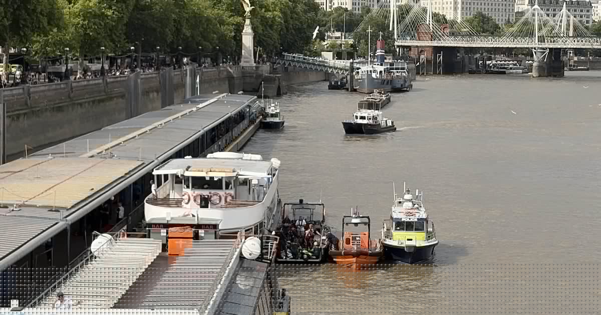 Police vessel carrying armed officers crashes on Thames injuring five