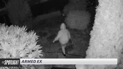 The Spotlight: Video shows angry ex-girlfriend armed with a shotgun creeping up on home