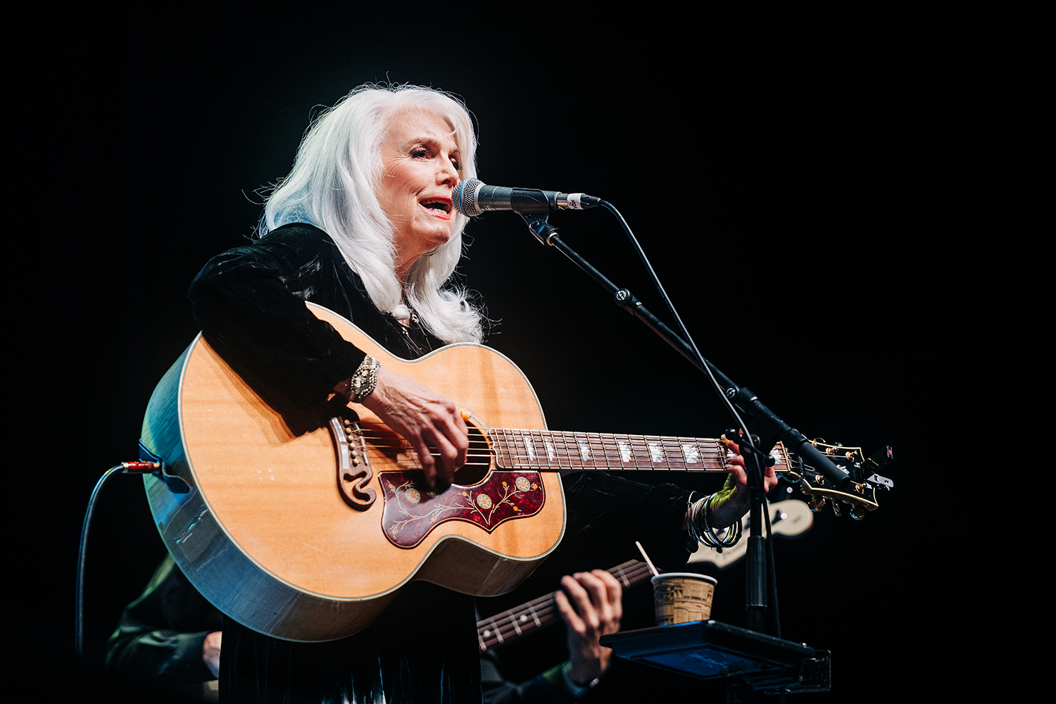 Who stuck the great Emmylou Harris in a sports hall?