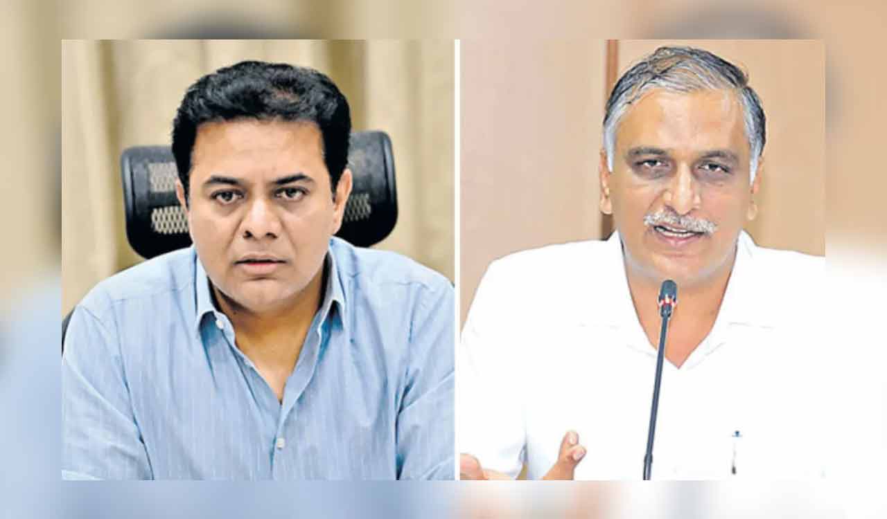 KTR, Harish Rao pay tributes to Mahatma Gandhi on death anniversary
