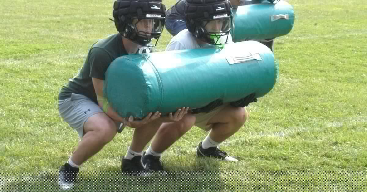 Photos: The Rock Fall Rockets practice for the upcoming Football season.