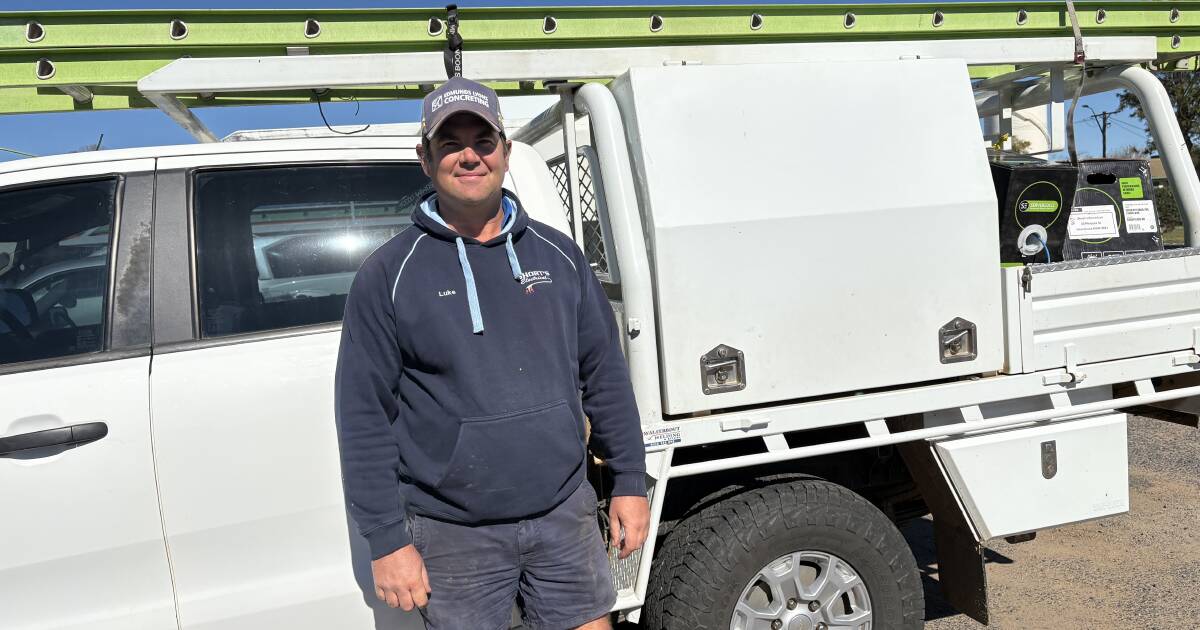 He followed in his dad's footsteps, now Luke Short is the town's top tradie