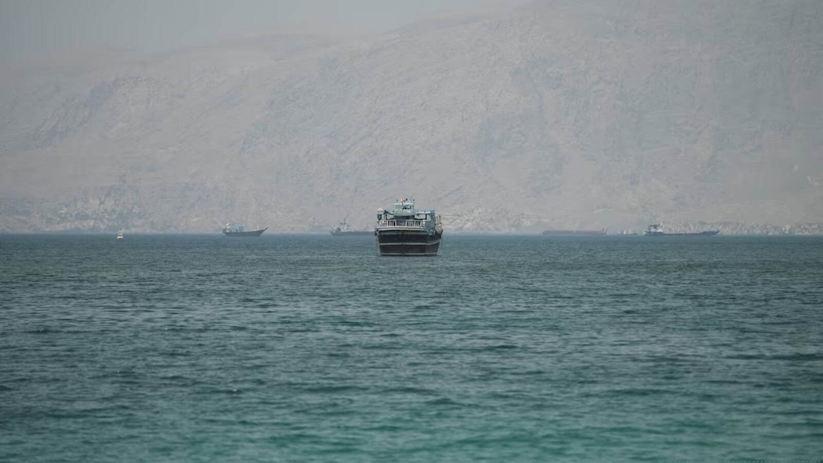Merchant vessel hit, catches fire near Strait of Hormuz