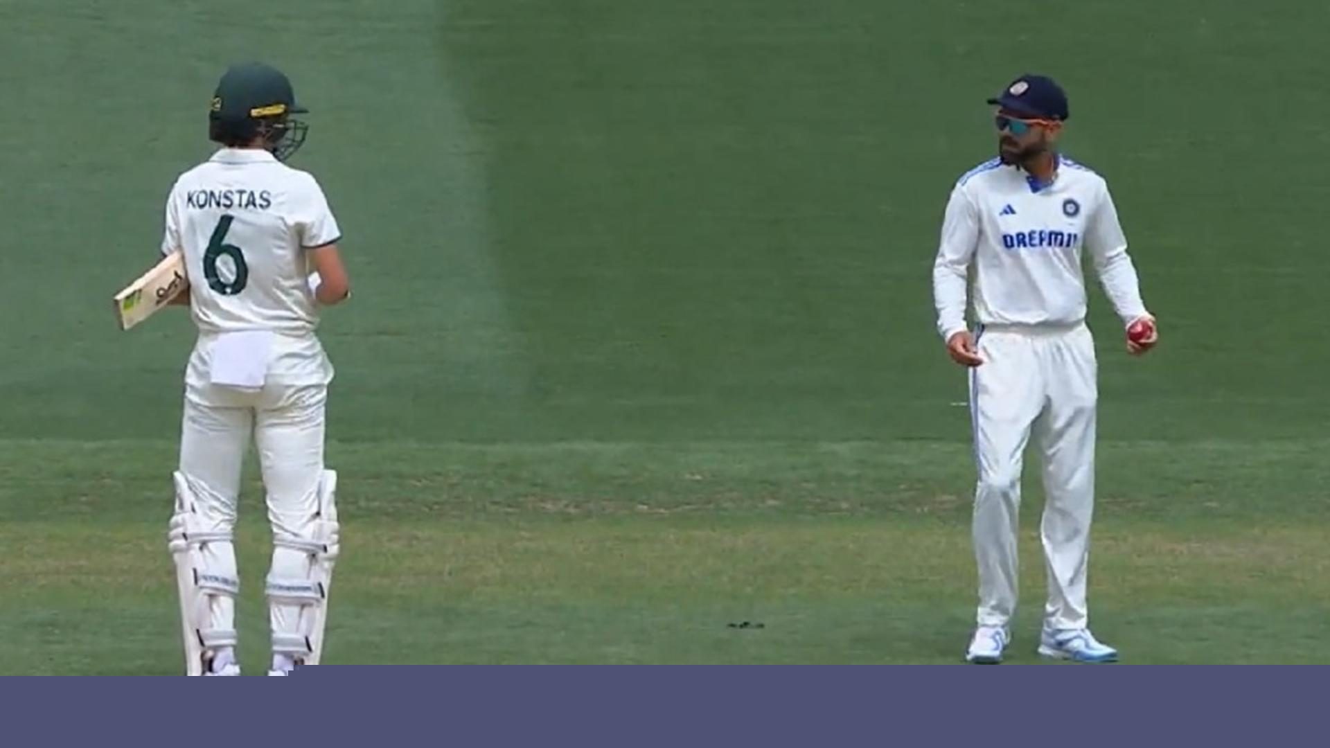 Sam Konstas and Virat Kohli collide on field during debutant's eye-catching new-ball onslaught