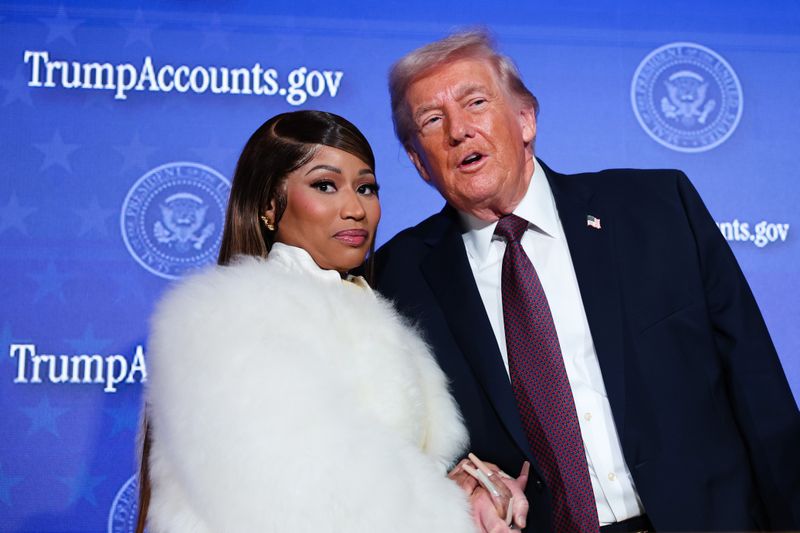 IN PICTURES: Nicki Minaj joins US President Donald Trump on stage at Summit in Washington DC,  and more from around the world