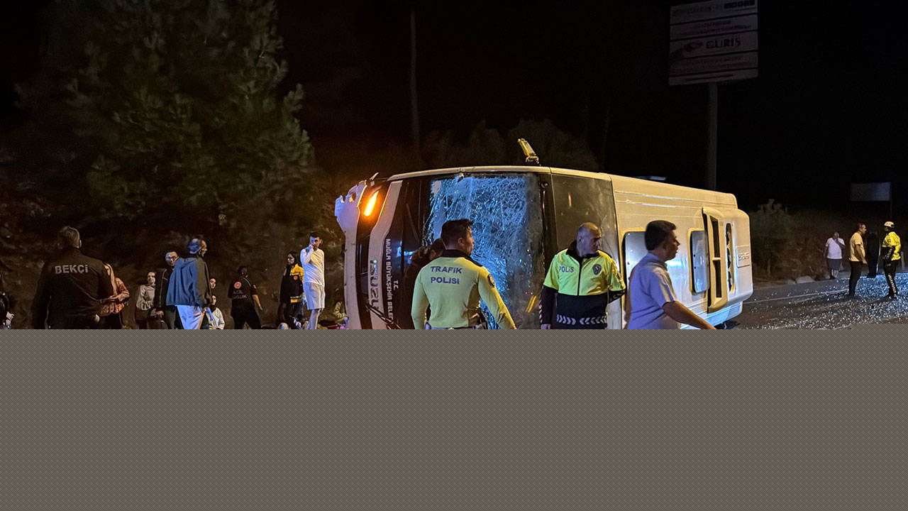 Muğla’da yolcu otobüsü devrildi: 5 yaralı