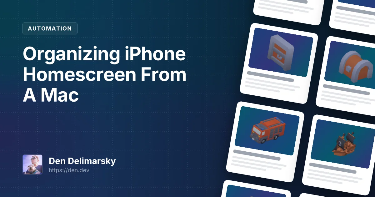 Organizing iPhone Homescreen From A Mac