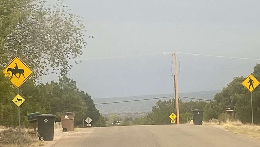 Smoky Conditions Visible In White Rock