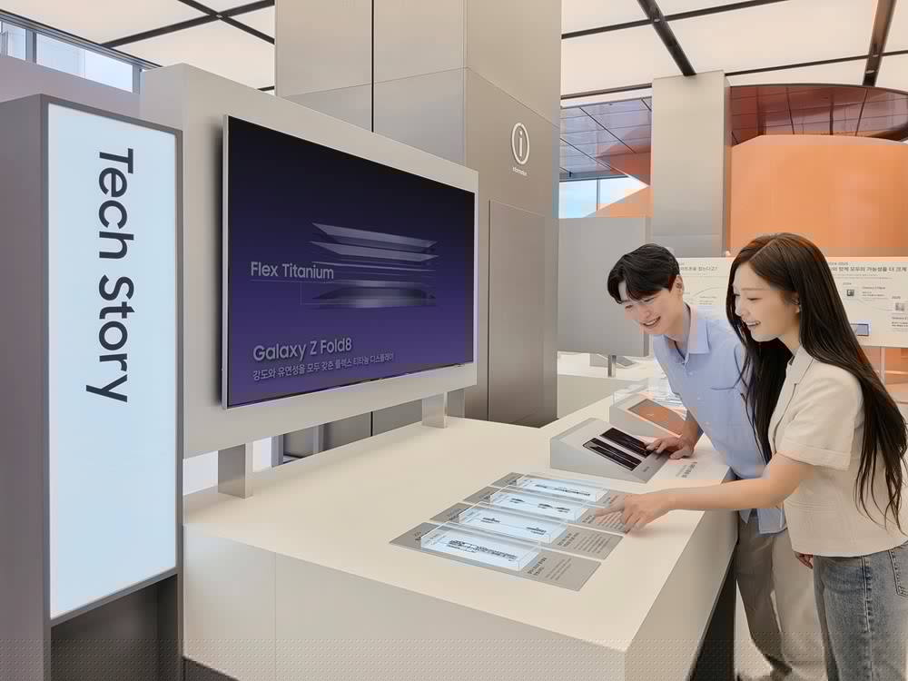 Samsung Puts Seven Years of Foldable History on Display in Gangnam