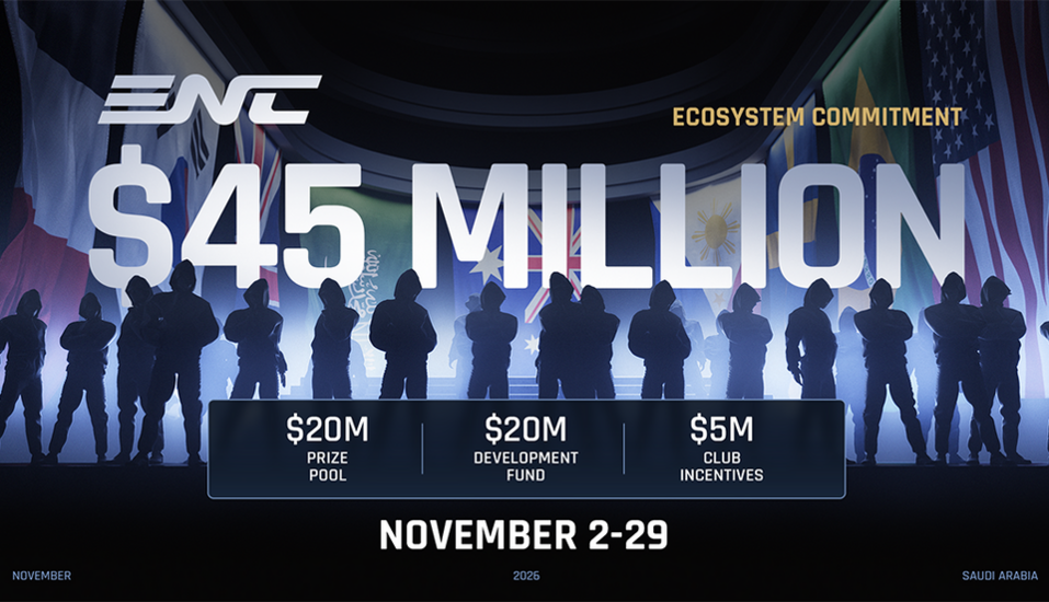 EWCF công bố quỹ giải thưởng 45 triệu USD cho giải đấu Esports Nations Cup 2026 đầu tiên