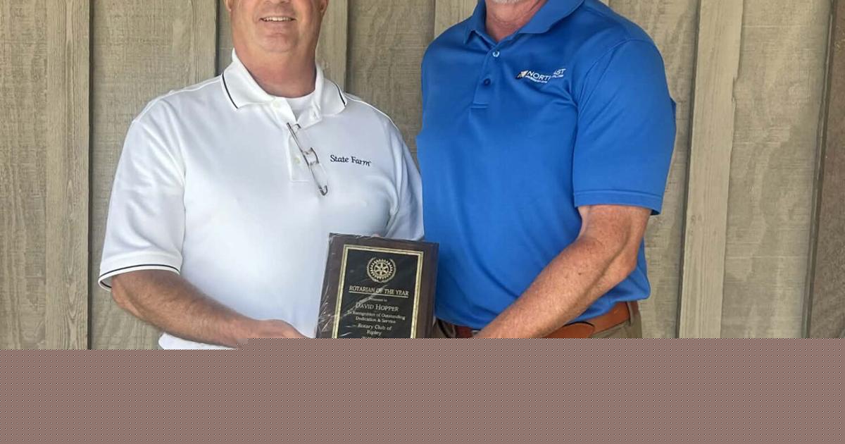 Hopper named Ripley Rotary Club Rotarian of the Year