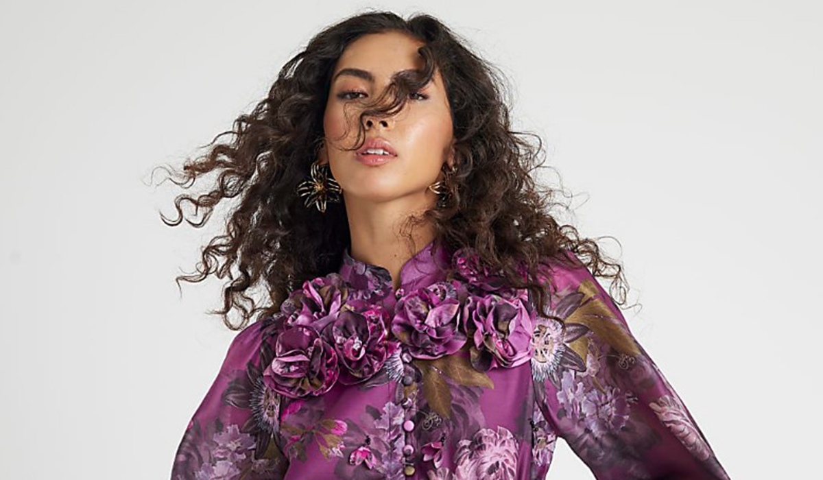 River Island mini with Zimmerman vibes is a fun statement dress for autumn