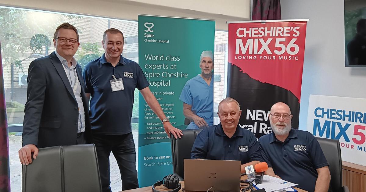 Cheshire's Mix 56 attends free health event hosted by Spire Cheshire Hospital