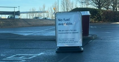 Drivers turned away as petrol station fuel pumps closed for second day