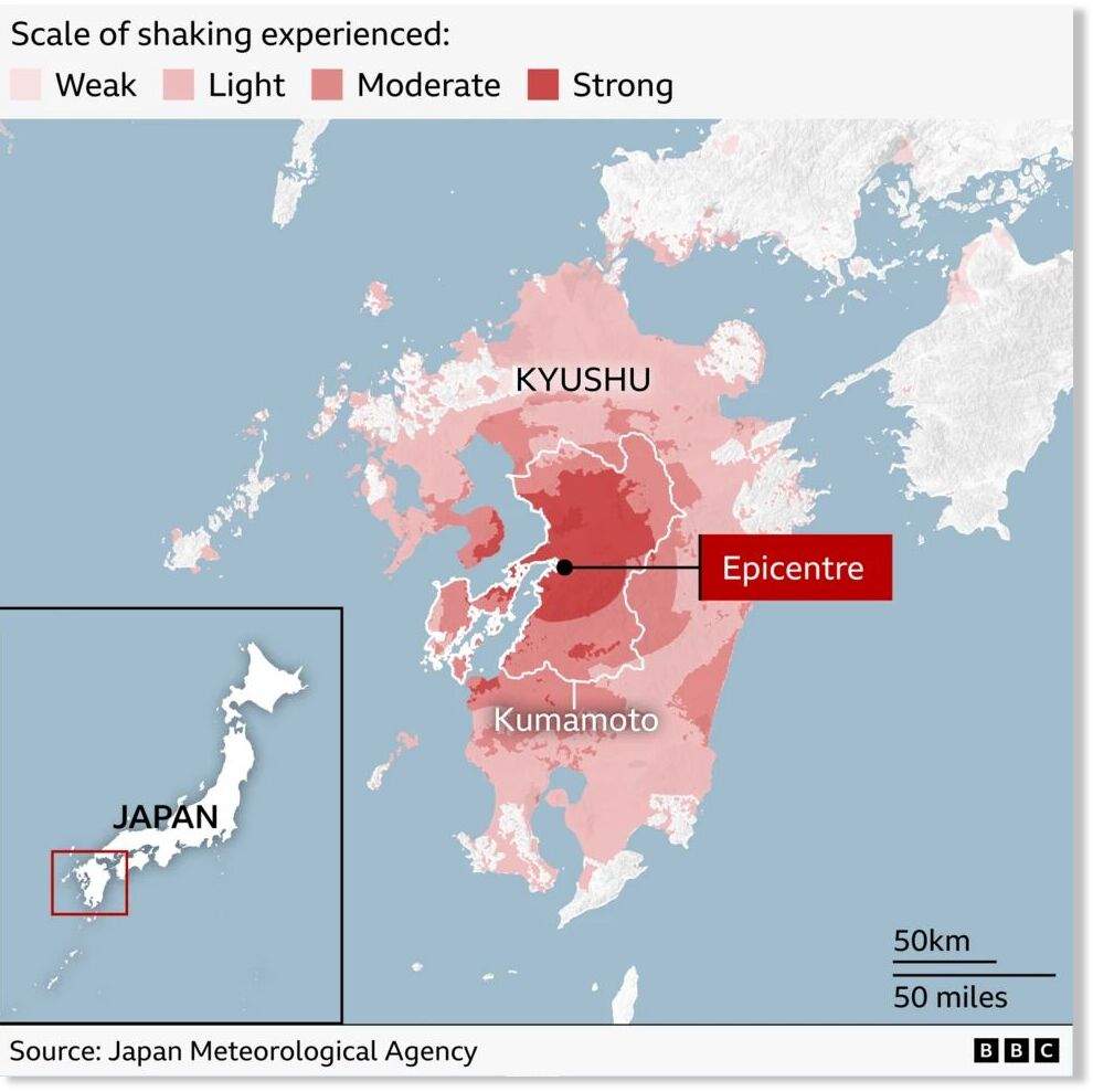 BEST OF THE WEB: Shallow 6.8 earthquake kills at least 13 as rescuers race to find survivors in Japan