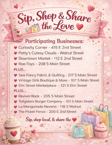 Valentine’s Day themed event planned for downtown Hope