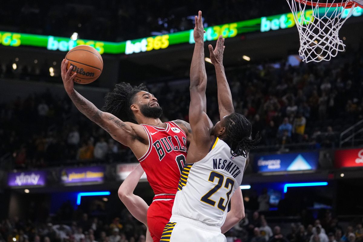 Aaron Nesmith makes go-ahead layup and game-saving block as Pacers rally past Bulls 113-110