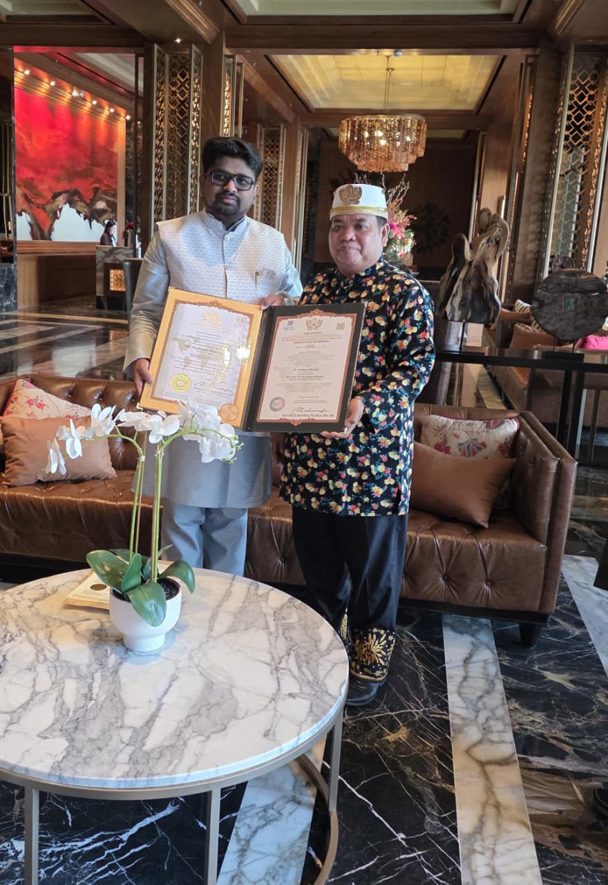 Dr. Bhargav Mallappa receives prestigious Kutai Mulawarman Royal Honorary Title of Indonesia