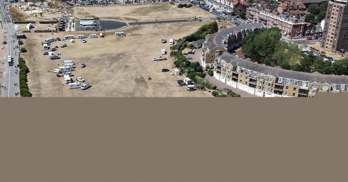 More than 50 vehicles pitch up on prime beach spot
