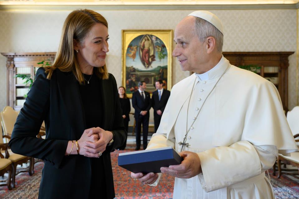 President Roberta Metsola in private audience with Pope Leo XIV