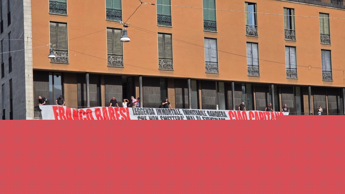 Lo Curva per Baresi: "Inimitabile bandiera che non smetterà mai di sventolare"
