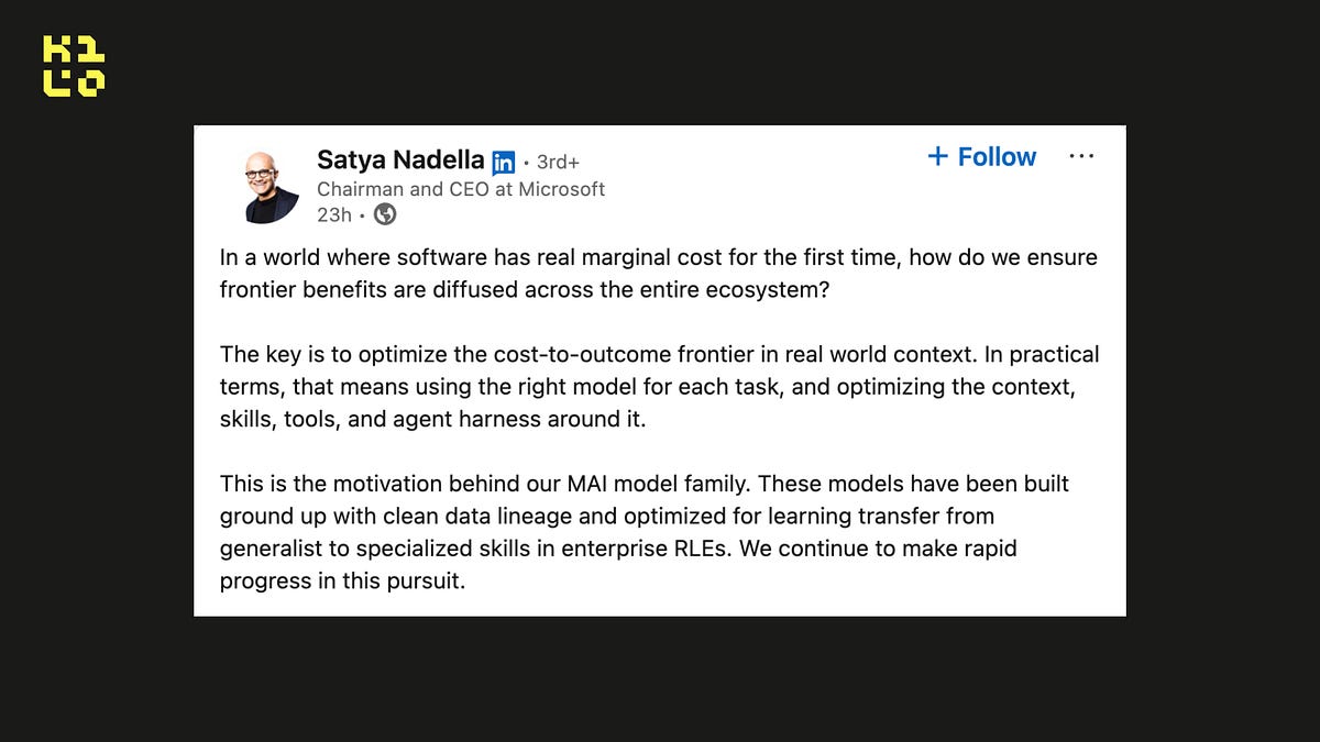 Microsoft’s MAI Routing Is a Signal for How Model Selection Settles