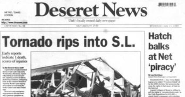 Deseret News archives: Tornado roared through downtown Salt Lake City. What do Utahns remember?