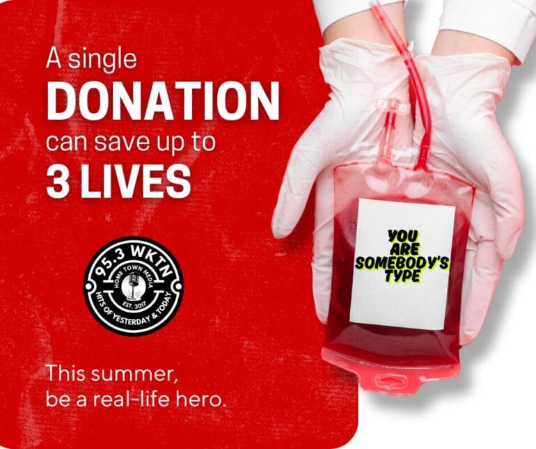 Three Blood Drives Scheduled Across the Area in August