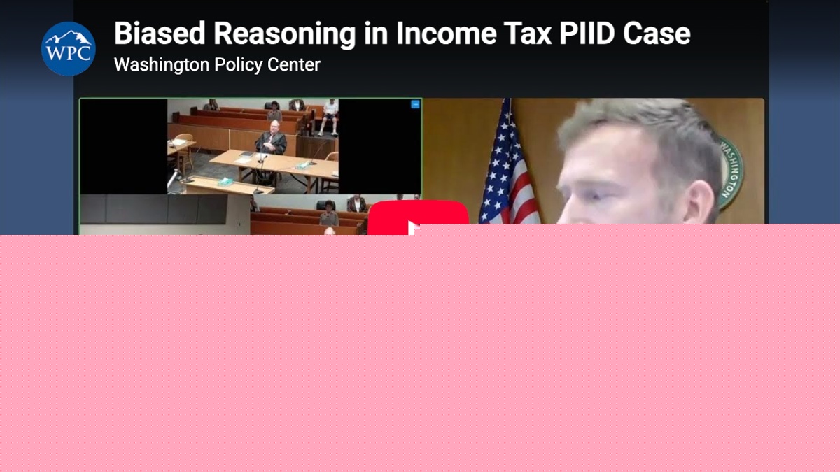 Opinion: Judge’s own words expose the bias in Washington’s income-tax repeal impact disclosure