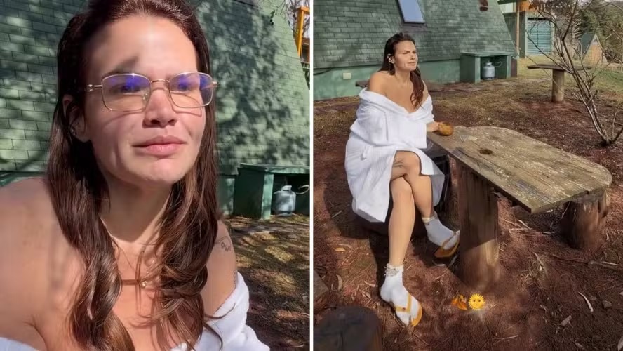“Me recuperando”: Thais Carla surge de roupão, abatida e faz desabafo após separação