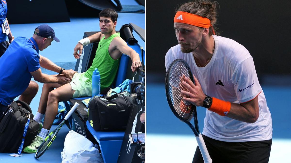 Alexander Zverev blows up at Australian Open officials over ‘botched’ cramp situation during clash against Carlos Alcaraz