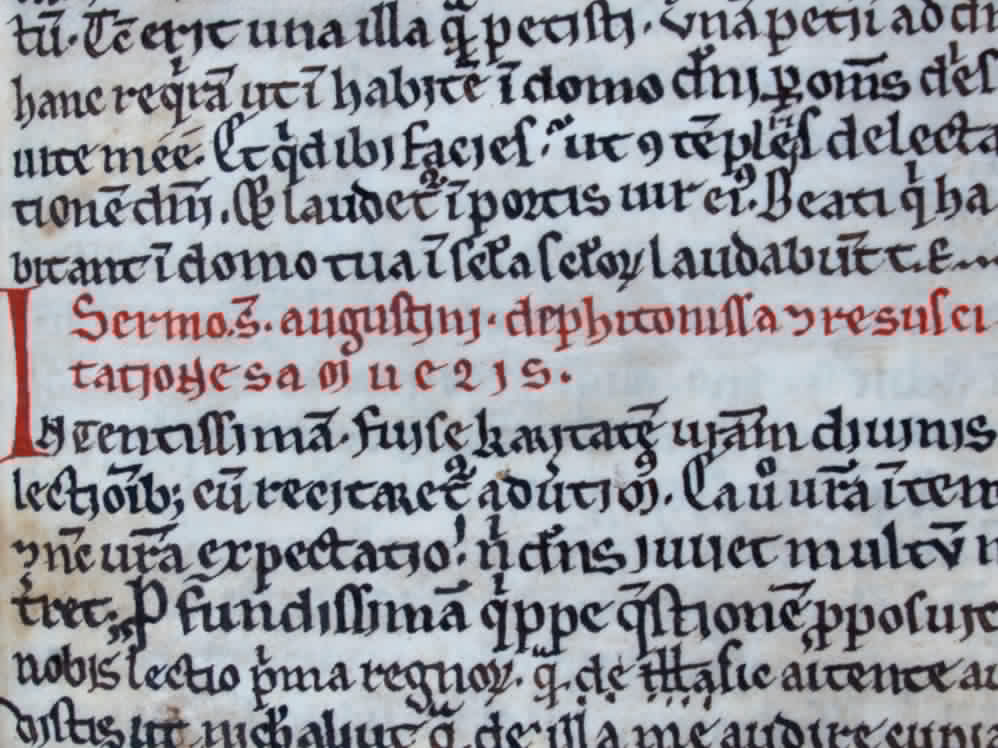 Fresh words from Augustine in rediscovered sermons address a Bible mystery