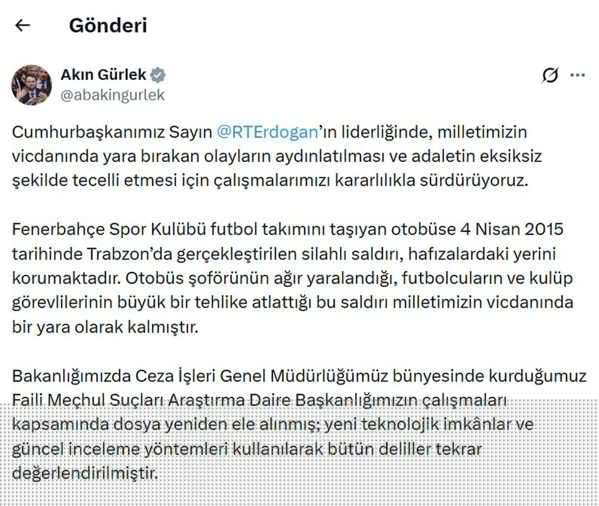 Fenerbahçe Otobüsüne Saldırı Soruşturmasında 5 Gözaltı