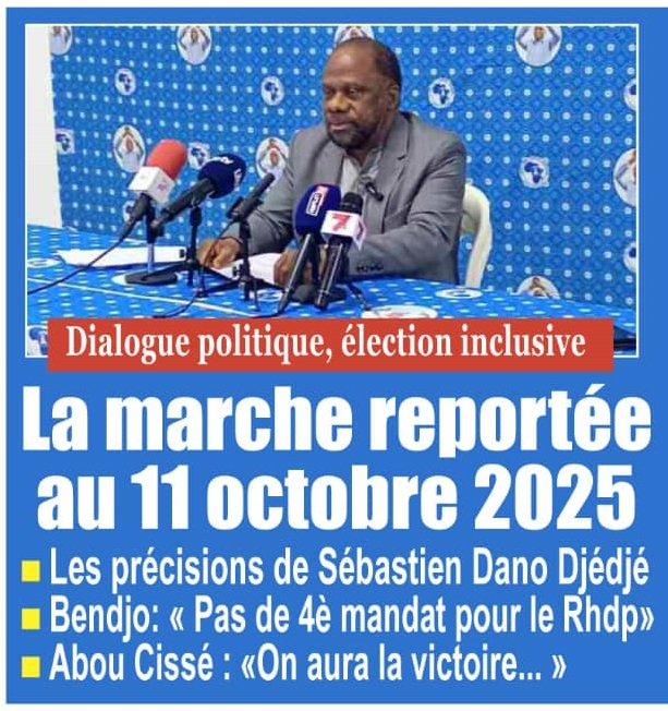 Côte d’Ivoire: sous triple pression, le PPA-CI reporte sa marche au 11 octobre