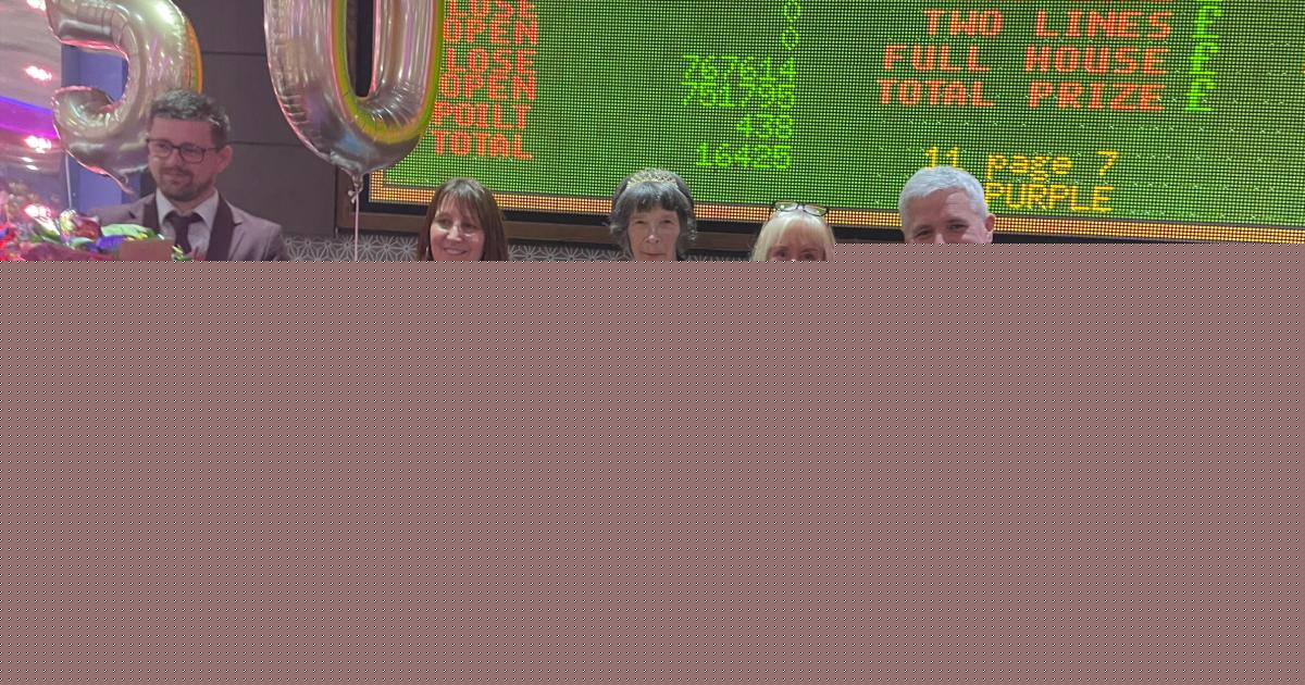 Full House for Carol as she celebrates 50 years at the bingo hall