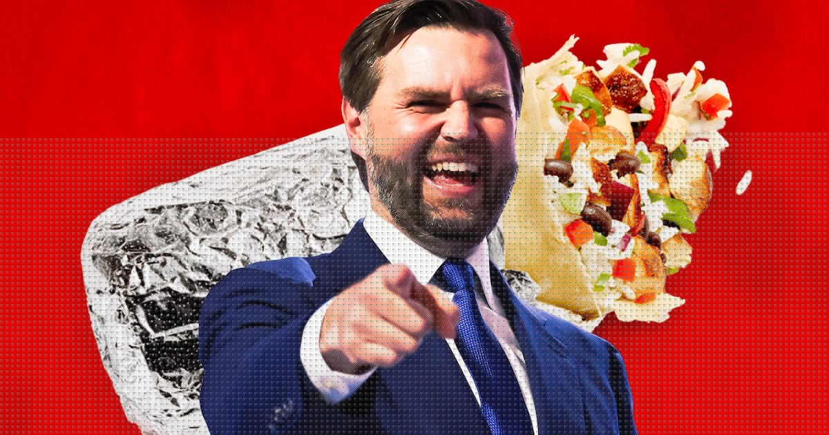 Top MAGA Ally Melts Down Over Burritos After Vance Fat-Shamed Him